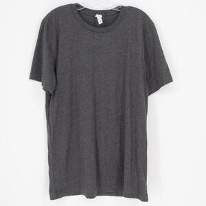 Bella+Canvas Men's Gray Graphic Short Sleeve Crew Neck T-Shirt‎ Size L